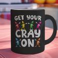 Teacher's Get Your Cray On Dabbing Crayons Graphic Print Coffee Mug, gift for family, gift for coworker Teacher's Get Your Cray On Dabbing Crayons Graphic Print Coffee Mug, gift for family, gift for coworker