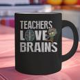Teachers Love Brains Zombie Halloween Hilarious Graphic Print Coffee Mug, gift for family, gift for coworker Teachers Love Brains Zombie Halloween Hilarious Graphic Print Coffee Mug, gift for family, gift for coworker