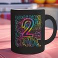 Tie Dye 2nd Grade Typography Team Second Grade Teacher Graphic Print Coffee Mug, 2nd Grade Teacher Mugs, gift for family, gift for coworker