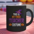 Tired Teacher Costume For Halloween Teachers Graphic Print Coffee Mug, gift for family, gift for coworker Tired Teacher Costume For Halloween Teachers Graphic Print Coffee Mug, gift for family, gift for coworker
