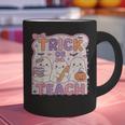 Trick Or Teach Retro Halloween Teacher Look Graphic Print Coffee Mug, gift for family, gift for coworker Trick Or Teach Retro Halloween Teacher Look Graphic Print Coffee Mug, gift for family, gift for coworker