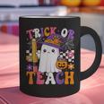 Trick Or Teach Teacher Pencil Ghost Halloween Teacher Graphic Print Coffee Mug, gift for family, gift for coworker Trick Or Teach Teacher Pencil Ghost Halloween Teacher Graphic Print Coffee Mug, gift for family, gift for coworker