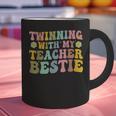 Twinning With My Teacher Bestie Twin Day Matching Teachers For Men Women Girls Kids Graphic Print Coffee Mug, gift for family, gift for coworker