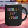 Vintage ENGLISH DEPT SQUAD Back To School Teacher Student Graphic Print Coffee Mug, English Teacher Mugs, gift for family, gift for coworker