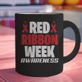 We Wear Red For Red Ribbon Week Awareness Mothers Teachers Graphic Print Coffee Mug, gift for family, gift for coworker We Wear Red For Red Ribbon Week Awareness Mothers Teachers Graphic Print Coffee Mug, gift for family, gift for coworker
