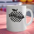 Back To School Checkered Apple Teacher Checkerboard Teacher For Men Women Girls Kids Graphic Print Coffee Mug, gift for family, gift for coworker