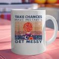 Take Chances Make Mistakes Get Messy Vintage Teacher Life Graphic Print Coffee Mug, gift for family, gift for coworker Take Chances Make Mistakes Get Messy Vintage Teacher Life Graphic Print Coffee Mug, gift for family, gift for coworker