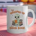Cute Halloween Teacher Librarian Mummy Reading Books Graphic Print Coffee Mug, gift for family, gift for coworker