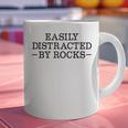Easily Distracted By Rocks Rock Lover Geology Teacher Graphic Print Coffee Mug, gift for family, gift for coworker
