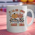 Fall In Love With Learning Teacher Retro Thanksgiving Graphic Print Coffee Mug, gift for family, gift for coworker