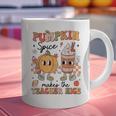 Groovy Pumpkin Spice Makes Teacher Nice Fall Thanksgiving Graphic Print Coffee Mug, Groovy Teacher Mugs, gift for family, gift for coworker Groovy Pumpkin Spice Makes Teacher Nice Fall Thanksgiving Graphic Print Coffee Mug, Groovy Teacher Mugs, gift for family, gift for coworker