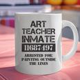 Halloween Art Teacher Prisoner Costume Graphic Print Coffee Mug, gift for family, gift for coworker Halloween Art Teacher Prisoner Costume Graphic Print Coffee Mug, gift for family, gift for coworker