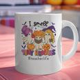Halloween Teacher Smell a Tiny Human Ghost Spooky Season Graphic Print Coffee Mug, gift for family, gift for coworker