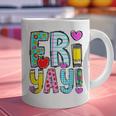 Happy Fri-Yay Friday Lovers Fun Teacher Life FriYay Weekend Graphic Print Coffee Mug, gift for family, gift for coworker Happy Fri-Yay Friday Lovers Fun Teacher Life FriYay Weekend Graphic Print Coffee Mug, gift for family, gift for coworker