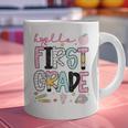 Hello First Grade Teacher Coquette Pencil Bow Back To School Graphic Print Coffee Mug, First Grade Teacher Mugs, gift for family, gift for coworker Hello First Grade Teacher Coquette Pencil Bow Back To School Graphic Print Coffee Mug, First Grade Teacher Mugs, gift for family, gift for coworker