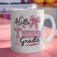 Hello Third Grade First Day Of School Coquette Teacher Girl Graphic Print Coffee Mug, First Grade Teacher Mugs, gift for family, gift for coworker Hello Third Grade First Day Of School Coquette Teacher Girl Graphic Print Coffee Mug, First Grade Teacher Mugs, gift for family, gift for coworker