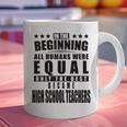 High School Teacher Personalized Graphic Print Coffee Mug, gift for family, gift for coworker