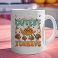 Humor I Teach The Cutest Turkeys Thanksgiving Teacher Graphic Print Coffee Mug, gift for family, gift for coworker