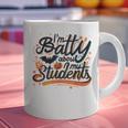 I'm Batty About My Students Watercolor Bat Teacher Halloween Graphic Print Coffee Mug, gift for family, gift for coworker