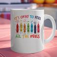 Its Okay To Feel All The Feels Mood Color Crayons Teacher Graphic Print Coffee Mug, gift for family, gift for coworker Its Okay To Feel All The Feels Mood Color Crayons Teacher Graphic Print Coffee Mug, gift for family, gift for coworker