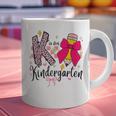 K Is For Kindergarten Teacher Coquette Bow Back To School Graphic Print Coffee Mug, gift for family, gift for coworker K Is For Kindergarten Teacher Coquette Bow Back To School Graphic Print Coffee Mug, gift for family, gift for coworker