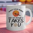Make Mark Paintbrush International Dot Day Art Teacher Graphic Print Coffee Mug, gift for family, gift for coworker