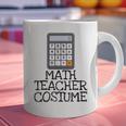 Math Teacher Costume Tshirt Halloween High School Calculator Graphic Print Coffee Mug, gift for family, gift for coworker Math Teacher Costume Tshirt Halloween High School Calculator Graphic Print Coffee Mug, gift for family, gift for coworker