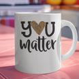 You Matter Leopard Print Teacher Kind Counselor Kindness Graphic Print Coffee Mug, gift for family, gift for coworker You Matter Leopard Print Teacher Kind Counselor Kindness Graphic Print Coffee Mug, gift for family, gift for coworker