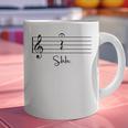 Music Notes Shirt Shh Quarter Fermata Teacher Graphic Print Coffee Mug, gift for family, gift for coworker