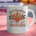 One Thankful Teacher Thanksgiving Retro Groovy Fall Teachers Graphic Print Coffee Mug, Groovy Teacher Mugs, gift for family, gift for coworker One Thankful Teacher Thanksgiving Retro Groovy Fall Teachers Graphic Print Coffee Mug, Groovy Teacher Mugs, gift for family, gift for coworker