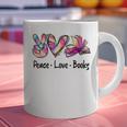 Peace Love Books Librarian Teacher Life Book Library Tie Dye Graphic Print Coffee Mug, gift for family, gift for coworker Peace Love Books Librarian Teacher Life Book Library Tie Dye Graphic Print Coffee Mug, gift for family, gift for coworker