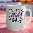 Retro The Best Teachers Are A Bit Batty Halloween Teacher Graphic Print Coffee Mug, gift for family, gift for coworker