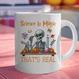 Science Is Magic Halloween Skeleton Students Teacher Graphic Print Coffee Mug, Science Teacher Mugs, gift for family, gift for coworker