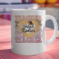 Social Studies Teacher Pencil Heart Leopard Back To School Graphic Print Coffee Mug, gift for family, gift for coworker Social Studies Teacher Pencil Heart Leopard Back To School Graphic Print Coffee Mug, gift for family, gift for coworker