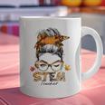 STEM Teacher Messy Bun Fall Vibes Autumn Thanksgiving Men Women Graphic Print Coffee Mug, gift for family, gift for coworker STEM Teacher Messy Bun Fall Vibes Autumn Thanksgiving Men Women Graphic Print Coffee Mug, gift for family, gift for coworker