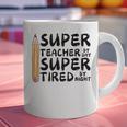 Super Teacher By Day Super Tired By Night Back To School Graphic Print Coffee Mug, Super Teacher Mugs, gift for family, gift for coworker Super Teacher By Day Super Tired By Night Back To School Graphic Print Coffee Mug, Super Teacher Mugs, gift for family, gift for coworker