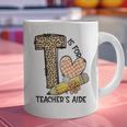 T Is For Teacher’s Aide Back To First Day Of School Leopard Men Women Girls Kids Graphic Print Coffee Mug, gift for family, gift for coworker T Is For Teacher’s Aide Back To First Day Of School Leopard Men Women Girls Kids Graphic Print Coffee Mug, gift for family, gift for coworker