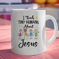 I Teach Tiny Humans About Jesus Sunday School Teacher Graphic Print Coffee Mug, gift for family, gift for coworker I Teach Tiny Humans About Jesus Sunday School Teacher Graphic Print Coffee Mug, gift for family, gift for coworker
