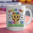 Teacher Back To School Color In Kindness Crayon Pencil Graphic Print Coffee Mug, gift for family, gift for coworker