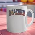 Teacher Filipino Vintage Heritage DNA Flag Graphic Print Coffee Mug, gift for family, gift for coworker