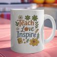 Teacher Inspire Love Graphic Print Coffee Mug, gift for family, gift for coworker Teacher Inspire Love Graphic Print Coffee Mug, gift for family, gift for coworker