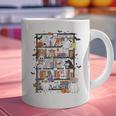 Teacher Library Ghost Reading Book Halloween Cat Graphic Print Coffee Mug, gift for family, gift for coworker Teacher Library Ghost Reading Book Halloween Cat Graphic Print Coffee Mug, gift for family, gift for coworker