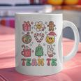 Team TK Teacher Christmas Groovy Smile Face Girl Boy Kid TK Graphic Print Coffee Mug, Groovy Teacher Mugs, gift for family, gift for coworker Team TK Teacher Christmas Groovy Smile Face Girl Boy Kid TK Graphic Print Coffee Mug, Groovy Teacher Mugs, gift for family, gift for coworker