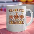 Thankful Teacher Retro Groovy Thanksgiving Fall Women Men Graphic Print Coffee Mug, Groovy Teacher Mugs, gift for family, gift for coworker Thankful Teacher Retro Groovy Thanksgiving Fall Women Men Graphic Print Coffee Mug, Groovy Teacher Mugs, gift for family, gift for coworker