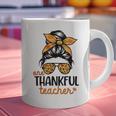 Thanksgiving Shirt Teacher Women Messy Bun Thankful Teacher Graphic Print Coffee Mug, gift for family, gift for coworker Thanksgiving Shirt Teacher Women Messy Bun Thankful Teacher Graphic Print Coffee Mug, gift for family, gift for coworker