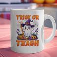Trick Or Teach Teacher Halloween Ghost Pencil Floral Graphic Print Coffee Mug, gift for family, gift for coworker Trick Or Teach Teacher Halloween Ghost Pencil Floral Graphic Print Coffee Mug, gift for family, gift for coworker