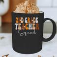 2nd Grade Teacher Squad Cute Women Groovy Fall Autumn Lovers Graphic Print Coffee Mug, novelty gifts, funny gifts