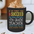 5th Grade Teacher Appreciation Graphic Print Coffee Mug, novelty gifts, funny gifts