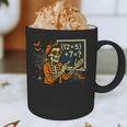 67 Teacher Halloween Skeleton Six Seven Meme Math Graphic Print Coffee Mug, novelty gifts, funny gifts