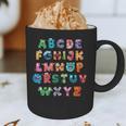 ABC Cute Monster Alphabet Halloween Teacher Costume Kids Graphic Print Coffee Mug, novelty gifts, funny gifts